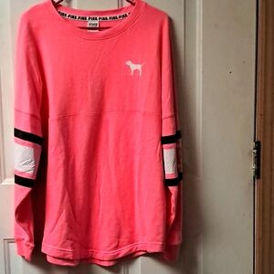 Pink VS Woman's Med Long Sleeve Pullover  Sweatshirt. 2015
